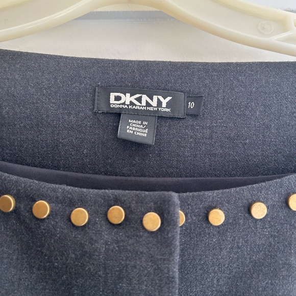 DKNY Dark Grey/Black Studded Jacket - Picture 5 of 5